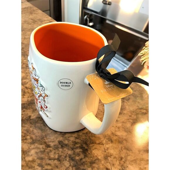 Rae Dunn Disney Snow White Seven Dwarfs Whistle While You Work Mug Dopey Grumpy - Picture 8 of 9